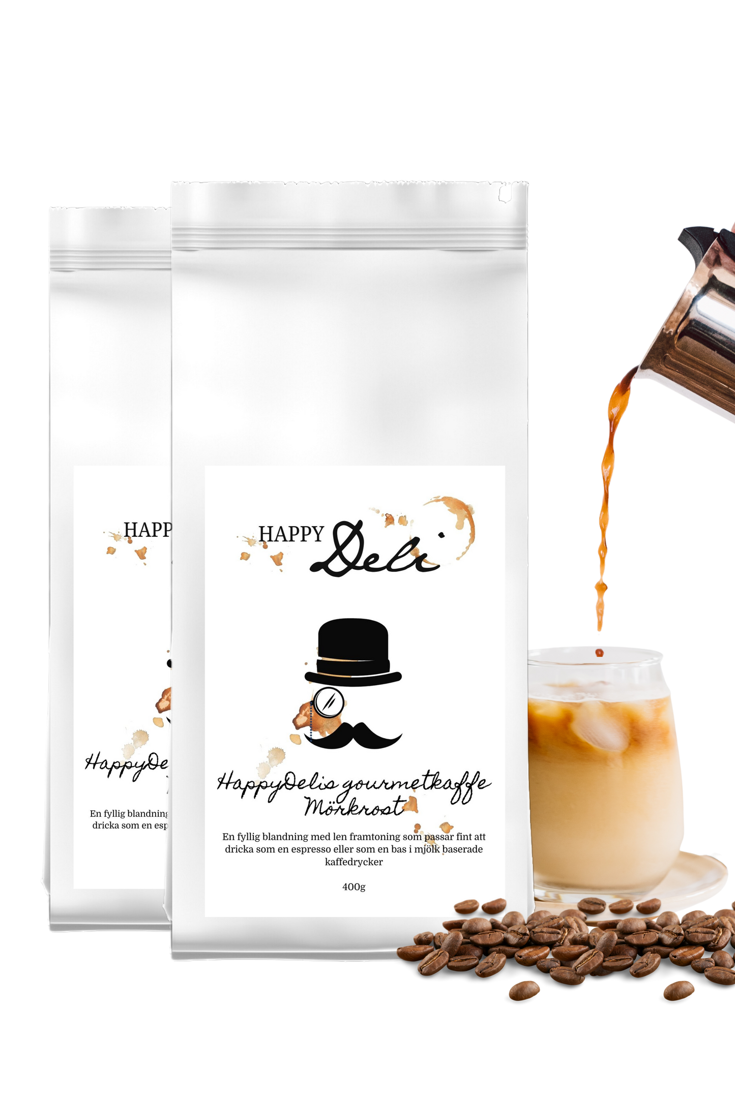 HappyDelis Gourmetkaffe Mörkrost